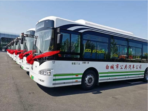酷暑时节，恒宇电子助力白城市新能源电动公交车上线运营！